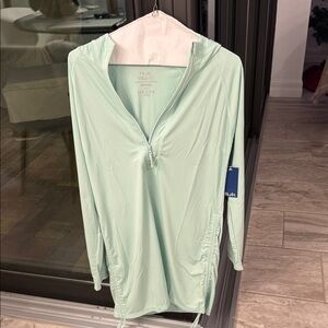 Hulk Mint Pursuit Coverup Hooded Dress